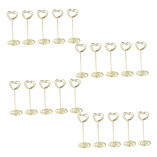 DOITOOL 20Stücke Dekorative Memo Halter Praktische Kartenclips für Stabile Halter für Fotos Notizen und Menükarten für Hochzeiten und Veranstaltungen DOITOOL 20Stücke Dekorative Memo Halter Praktische Kartenclips für Stabile Halter für Fotos Notizen und Menükarten für Hochzeiten und Veranstaltungen von DOITOOL
