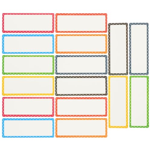 DOITOOL 24 Stück trocken abwischbare magnetische Etiketten, wiederverwendbare wasserdichte magnetische Namensschilder, rechteckige Aufkleber, Etiketten für Whiteboard und Kühlschrank DOITOOL 24 Stück trocken abwischbare magnetische Etiketten, wiederverwendbare wasserdichte magnetische Namensschilder, rechteckige Aufkleber, Etiketten für Whiteboard und Kühlschrank von DOITOOL