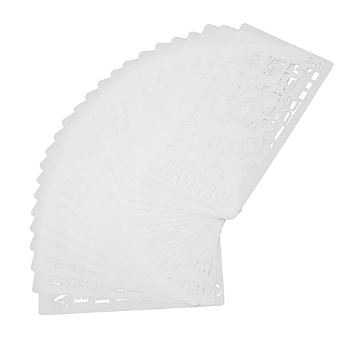DOITOOL 24Stücke Hohle Malvorlagen Alphanumerische Schablonen Set für Notizbuch Journal und Scrapbooking Wiederverwendbare und Schablonen für DIY Projekte Weiß DOITOOL 24Stücke Hohle Malvorlagen Alphanumerische Schablonen Set für Notizbuch Journal und Scrapbooking Wiederverwendbare und Schablonen für DIY Projekte Weiß von DOITOOL