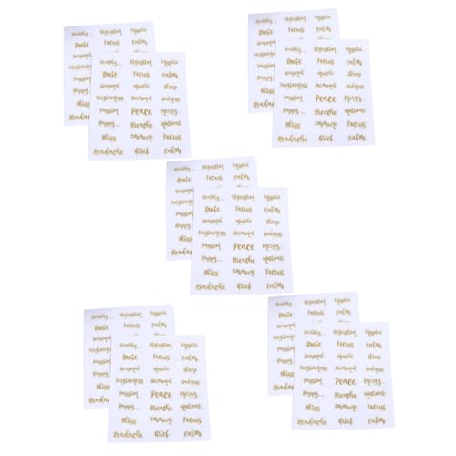 DOITOOL 25 Blatt Bögen Goldene Buchstaben Aufkleber Selbstklebende Etiketten für Ätherische Ölflaschen Wasserfest und Langlebig zur Flaschenkennzeichnung und Organisation von Ölbehältern DOITOOL 25 Blatt Bögen Goldene Buchstaben Aufkleber Selbstklebende Etiketten für Ätherische Ölflaschen Wasserfest und Langlebig zur Flaschenkennzeichnung und Organisation von Ölbehältern von DOITOOL