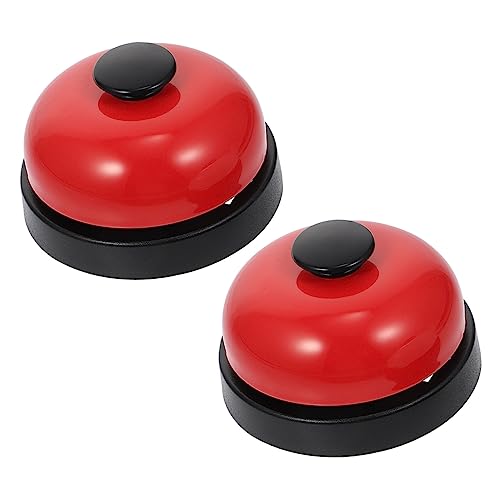 DOITOOL 2Stücke Spielglocken Handglocke für Tischglocke für Anruf Glockenspielzeug für Restaurants und Service Langlebiges Material mit Deckel und Schwarzem Boden DOITOOL 2Stücke Spielglocken Handglocke für Tischglocke für Anruf Glockenspielzeug für Restaurants und Service Langlebiges Material mit Deckel und Schwarzem Boden von DOITOOL