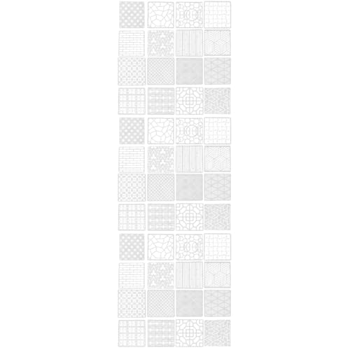 DOITOOL 3 Sätze 3Er Set Hohle Malschablonen Kunstschablonen Für Marker Diagramme Kreise Notizblöcke Betonschablonen Kreide Bodenfliesenschablonen Schichtung 16 Stück * 3 von DOITOOL