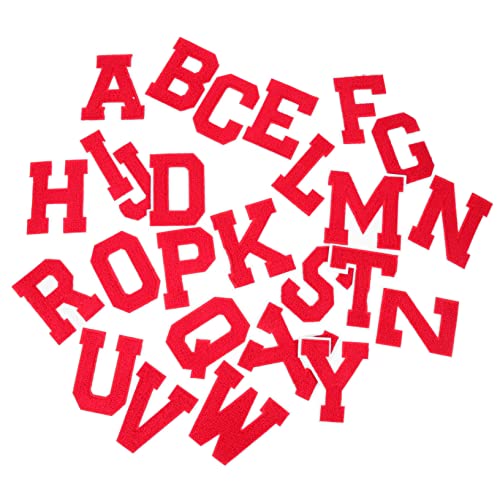 DOITOOL 3 Sätze Brief Sticklogo Dekorativ Jacke Patch Gestickte Aufnäher Für Bekleidungsstücke Sortiert Multifunktions-kleidungsflicken Bügelnflecken Handtuchstickerei Rot 26 Stück * 3 DOITOOL 3 Sätze Brief Sticklogo Dekorativ Jacke Patch Gestickte Aufnäher Für Bekleidungsstücke Sortiert Multifunktions-kleidungsflicken Bügelnflecken Handtuchstickerei Rot 26 Stück * 3 von DOITOOL