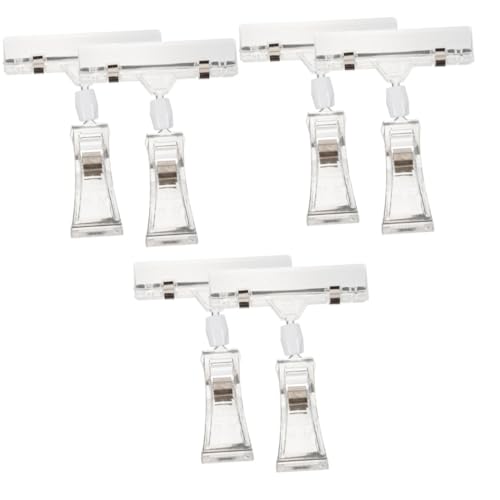 DOITOOL 3 Sätze Etikettenhalter Namens Preisetiketten Clips Drehbarer Preisschild Clip Doppelter Warenpreis Clip Seitliche Display Clips Für Den Einzelhandel Preisdisplay Halter 2 Stück * 3 DOITOOL 3 Sätze Etikettenhalter Namens Preisetiketten Clips Drehbarer Preisschild Clip Doppelter Warenpreis Clip Seitliche Display Clips Für Den Einzelhandel Preisdisplay Halter 2 Stück * 3 von DOITOOL