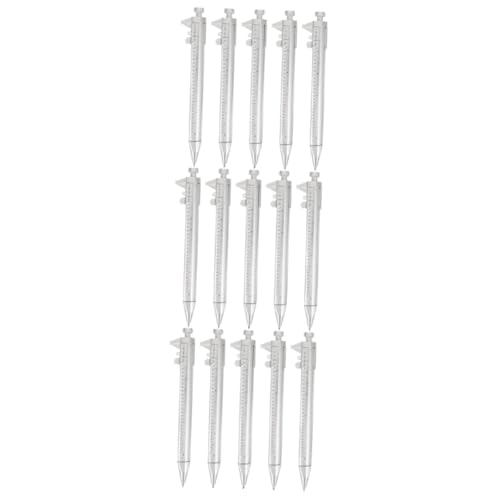 DOITOOL 3 Sätze Kreativer Messschieber Aus Kunststoff Kugelschreiber Ballpoint Pen Schicker Stift Optisches Nonius-pd-lineal Messschieber 10cm Tragbare Schreibstifte Plastik 5 Stück * 3 von DOITOOL