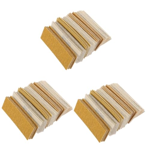 DOITOOL 3 Sätze Sandpapier Schleifen Oszillierendes Schleifpad Fingerschleifer Kfz -schleifblöcke Schleifpapier Sanding Paper Fortschrittliche Beschichtung Yellow 60 Blatt*3 von DOITOOL