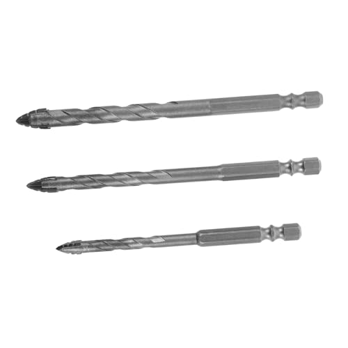 DOITOOL 3-teiliges Set Bohrer Beton Bohrer-set Ersatzlochbohrer Betonbohrer Bohrer Für Schlagschrauber Mehrzweck-lochbohrer Wandbohrer Bohrkopf Bit Zum Bohren Wolframstahllegierung Silver von DOITOOL