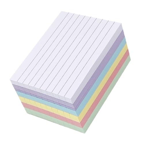 DOITOOL 300 Stück Linierte Karteikarten, Kleine Leere Karteikarten, Bunte Karteikarten, Horizontaler Schreibblock Für Die Büroorganisation, Das Verfassen Von Reden, Akademische Notizen DOITOOL 300 Stück Linierte Karteikarten, Kleine Leere Karteikarten, Bunte Karteikarten, Horizontaler Schreibblock Für Die Büroorganisation, Das Verfassen Von Reden, Akademische Notizen von DOITOOL