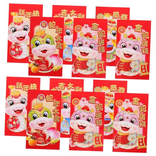 DOITOOL 30Stücke Chinesische Rote Umschläge mit Cartoon Schlangen Design Glücksgeldumschläge für Neujahrsfeiern Hochzeiten und Besondere Anlässe für Geldgeschenke und Dekoration DOITOOL 30Stücke Chinesische Rote Umschläge mit Cartoon Schlangen Design Glücksgeldumschläge für Neujahrsfeiern Hochzeiten und Besondere Anlässe für Geldgeschenke und Dekoration von DOITOOL