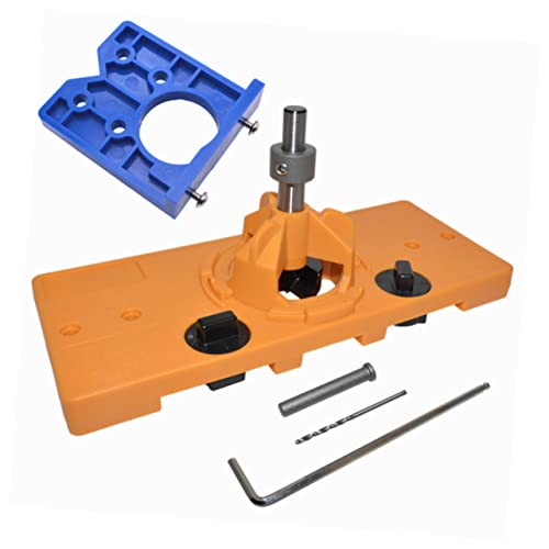 DOITOOL 35 Mm Scharnierloch Bohrführung Für Topfscharnier Präzises Holzbearbeitungswerkzeug Mit HSS Bohrer Ideal Für Weitwinkelscharnier Und Aufschraubscharnier Einfach Zu Bedienen von DOITOOL