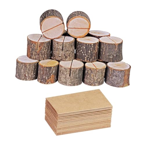 DOITOOL 35Sätze Teiliges Aus Holzbaumstamm Memo Halter Mit Karten Dekorative Holzständer Für Menüs Platzkarten Und Notizen Im Rustikalen Stil Für Hochzeiten Partys DOITOOL 35Sätze Teiliges Aus Holzbaumstamm Memo Halter Mit Karten Dekorative Holzständer Für Menüs Platzkarten Und Notizen Im Rustikalen Stil Für Hochzeiten Partys von DOITOOL