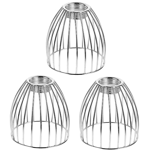 DOITOOL 3st Schmiedeeiserner Vogelkäfig-lampenschirm Kronleuchter Lampenschirm Vogel Lampenschirm Käfig Lampenschirm Lampenschirmkäfig Aus Metall Runde Glühbirnen Hardware Eisen Stehlampe von DOITOOL