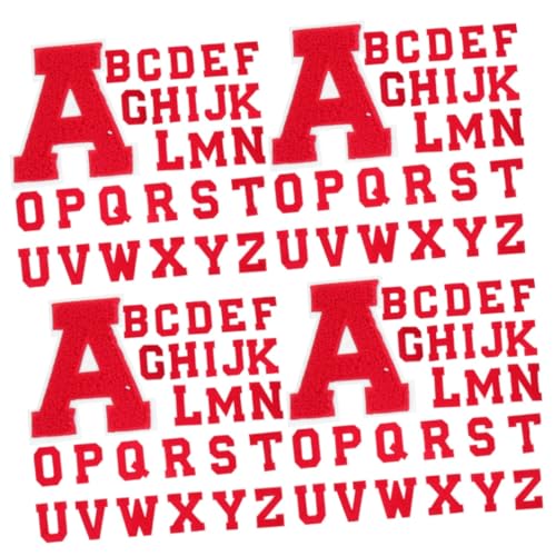 DOITOOL 4 Sätze Brief Sticklogo Flicken Für Kleidung Dekorativ Sortiert Patch Flicken Nähen Kleidung Dekoration Gestickte Bügelspitzen Applikationen Handtuchstickerei Rot 26 Stück * 4 DOITOOL 4 Sätze Brief Sticklogo Flicken Für Kleidung Dekorativ Sortiert Patch Flicken Nähen Kleidung Dekoration Gestickte Bügelspitzen Applikationen Handtuchstickerei Rot 26 Stück * 4 von DOITOOL