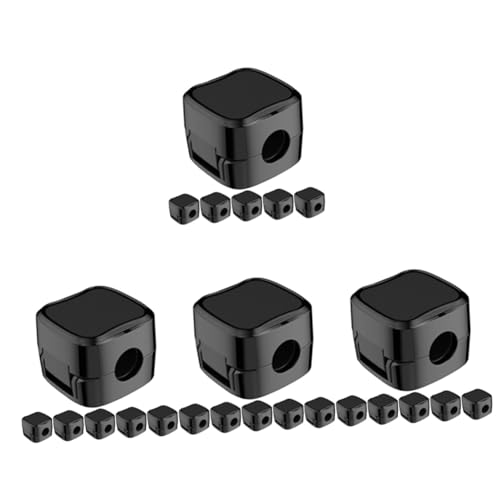 DOITOOL 4 Sätze Datenkabel-organizer Ladekabelhalter Schreintischorganizer Drahtrahmenclip Magnetische Kabelclips Selbstklebende Kabelklemme Klemmen Für Elektrische Kabel Black 6 Stück * 4 von DOITOOL