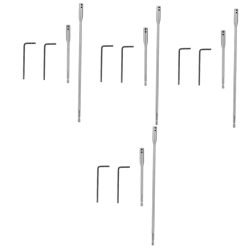 DOITOOL 4 Sätze Pleuelstange Elektroschrauber Werkzeug Schraubstock Spatenbohrer Erweiterungen Akku-bohrmaschine Mitaktionär Bohrerverlängerung Bohrerhalter Punkt Gefäßbits Inhaber Metall von DOITOOL