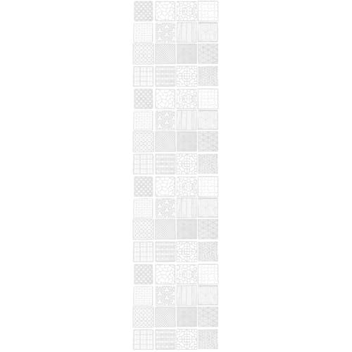 DOITOOL 4 Sätze Schablonen Zum Malen Geometrische Schablonen Wiederverwendbare Schablonen Farbmarker Kunstschablonen Für Schablonen Für Geometrische Malvorlagen Plastik 16 Stück * 4 von DOITOOL