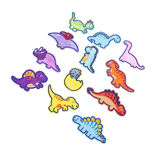 DOITOOL 4 Stück 2 Cartoon Dinosaurier -Stoffaufkleber gestickte Aufnäher Kleidung Applikationen Stickerei-Patch-Material Dinosaurierstoff nähen süße Aufnäher Stickereiflecken Polyester DOITOOL 4 Stück 2 Cartoon Dinosaurier -Stoffaufkleber gestickte Aufnäher Kleidung Applikationen Stickerei-Patch-Material Dinosaurierstoff nähen süße Aufnäher Stickereiflecken Polyester von DOITOOL