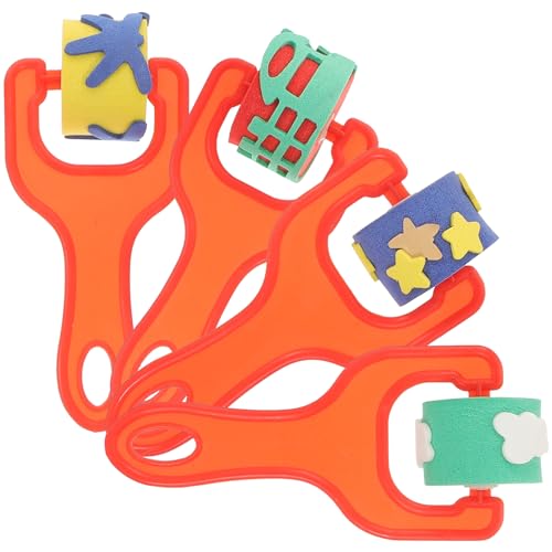 DOITOOL 4 Stück Pinsel malen Stempel Schwammrolle Malschwämme für Zeichenwerkzeuge für Kunsthandwerk Schwamm-Farbstempel Stempel für Schwammmalerei runde Malschwämme pp rot DOITOOL 4 Stück Pinsel malen Stempel Schwammrolle Malschwämme für Zeichenwerkzeuge für Kunsthandwerk Schwamm-Farbstempel Stempel für Schwammmalerei runde Malschwämme pp rot von DOITOOL