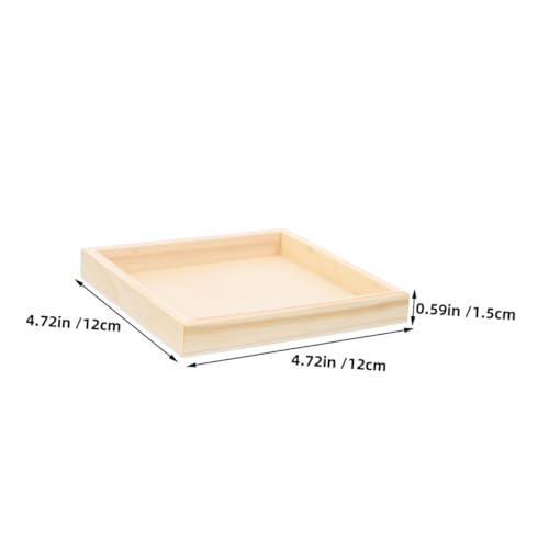 DOITOOL 4 Stück Teiliges aus Robusten Holztabletts Quadratische Ablageschalen zur Aufbewahrung von Bausteinen und Puzzles Leichter Organizer für Holzspielzeug Platzsparend und Langlebig DOITOOL 4 Stück Teiliges aus Robusten Holztabletts Quadratische Ablageschalen zur Aufbewahrung von Bausteinen und Puzzles Leichter Organizer für Holzspielzeug Platzsparend und Langlebig von DOITOOL