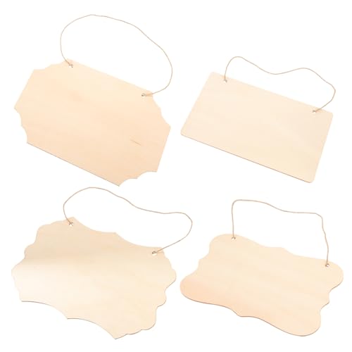 DOITOOL 4Stücke Holzschild Zum Basteln Blanko Für DIY Projekte Unbehandelte Holztafeln Hängeschilder Für Dekoration Für Hochzeiten Feste Und Zuhause DOITOOL 4Stücke Holzschild Zum Basteln Blanko Für DIY Projekte Unbehandelte Holztafeln Hängeschilder Für Dekoration Für Hochzeiten Feste Und Zuhause von DOITOOL