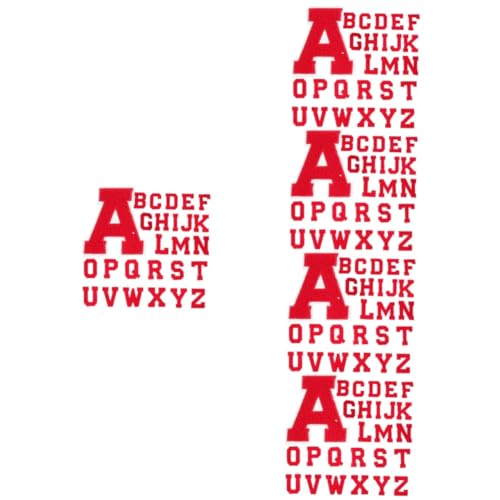 DOITOOL 5 Sätze Brief Sticklogo Stickerei Flicken Für Kleidung Bestickt Jacke Gestickte Aufnäher Für Bekleidungsstücke Kleine Fellflecken Patches Nähen Eisenflecken Rot 26 Stück * 5 DOITOOL 5 Sätze Brief Sticklogo Stickerei Flicken Für Kleidung Bestickt Jacke Gestickte Aufnäher Für Bekleidungsstücke Kleine Fellflecken Patches Nähen Eisenflecken Rot 26 Stück * 5 von DOITOOL