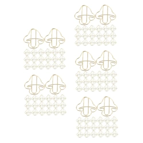 DOITOOL 5 Sätze Goldene Büroklammer Clips Süße Büroklammern Pilzklammern Kreative Büroklammern Pilz-bürobedarf Papierclip Büroklammern Und Heftklammern Papierklammern Eisen 20 Stück * 5 DOITOOL 5 Sätze Goldene Büroklammer Clips Süße Büroklammern Pilzklammern Kreative Büroklammern Pilz-bürobedarf Papierclip Büroklammern Und Heftklammern Papierklammern Eisen 20 Stück * 5 von DOITOOL