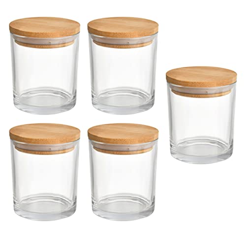 DOITOOL 5 Sätze Kerzengläser mit Bambusdeckel Teiliges für DIY Kerzenherstellung Luftdicht für Wohnzimmertisch und Dekoration Vielseitig Einsetzbar für Kerzen und Kosmetik DOITOOL 5 Sätze Kerzengläser mit Bambusdeckel Teiliges für DIY Kerzenherstellung Luftdicht für Wohnzimmertisch und Dekoration Vielseitig Einsetzbar für Kerzen und Kosmetik von DOITOOL