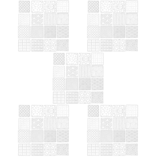 DOITOOL 5 Sätze Schablonen Zum Zeichnen Markierungen Kreide Kreise Beton Kunstschablonen Für Schablonen Zum Malen Schichtung Farbmarker Konkrete Schablonen Plastik 16 Stück * 5 von DOITOOL