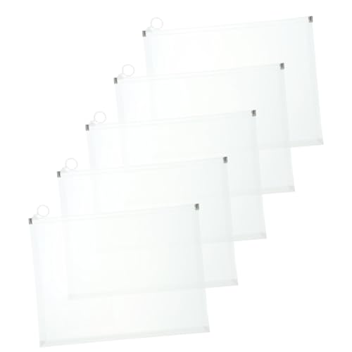 DOITOOL 5 Stück Aktenhalter dokumentenmappe document folder Transparente Aufbewahrungstasche folders A4 Aktentaschen legal praktische Aktentaschen Dokumententaschen aus Kunststoff Weiß DOITOOL 5 Stück Aktenhalter dokumentenmappe document folder Transparente Aufbewahrungstasche folders A4 Aktentaschen legal praktische Aktentaschen Dokumententaschen aus Kunststoff Weiß von DOITOOL