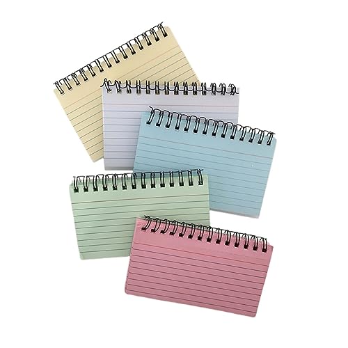 DOITOOL 5 Stück Notizbuch Mini-Spiralnotizblock kleines Spiralheft Schüler-Schreibblock Spiral- Schulbüro Notizblock Pads Notizpolster Taschen-Schreibblock Spule Notizblock Papier DOITOOL 5 Stück Notizbuch Mini-Spiralnotizblock kleines Spiralheft Schüler-Schreibblock Spiral- Schulbüro Notizblock Pads Notizpolster Taschen-Schreibblock Spule Notizblock Papier von DOITOOL