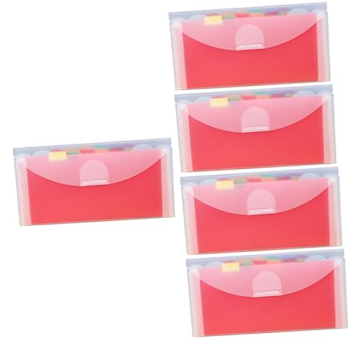 DOITOOL 5 Stück Tragbarer Fächermappe aus Fächer Rainbow Accordion Folder für Büro Schule und Zuhause Organisieren von Dokumenten Quittungen und Visitenkarten DOITOOL 5 Stück Tragbarer Fächermappe aus Fächer Rainbow Accordion Folder für Büro Schule und Zuhause Organisieren von Dokumenten Quittungen und Visitenkarten von DOITOOL