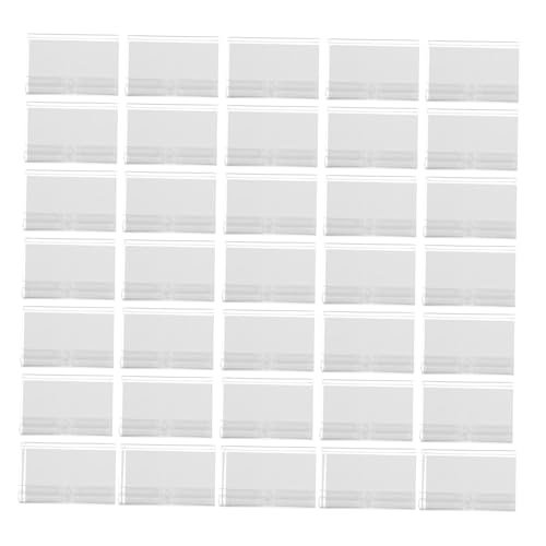 DOITOOL 50 Satz Transparenter Haken-etikettenhalter Kleine Einzelhandelsschilder Preisschilder in Supermärkten Klar Lebensmitteletiketthalter Preiskarte Preisanzeige Pvc DOITOOL 50 Satz Transparenter Haken-etikettenhalter Kleine Einzelhandelsschilder Preisschilder in Supermärkten Klar Lebensmitteletiketthalter Preiskarte Preisanzeige Pvc von DOITOOL
