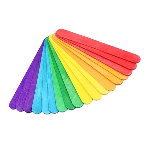 DOITOOL 50 Stück Beutel Bunte Holzstäbchen DIY Bastelset Kindergarten Puzzle Material Sicher Glatte Oberfläche Ökologisch Schadstofffrei DOITOOL 50 Stück Beutel Bunte Holzstäbchen DIY Bastelset Kindergarten Puzzle Material Sicher Glatte Oberfläche Ökologisch Schadstofffrei von DOITOOL