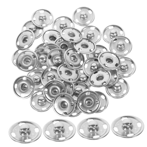 DOITOOL 50 Stück Versteckte Knöpfe an der Kleidung nähen Kippschalter Knopf schnappt Knöpfe für Kleidung Druckknöpfe für Stoff Metallverschlüsse für Stoff Messing Silver DOITOOL 50 Stück Versteckte Knöpfe an der Kleidung nähen Kippschalter Knopf schnappt Knöpfe für Kleidung Druckknöpfe für Stoff Metallverschlüsse für Stoff Messing Silver von DOITOOL