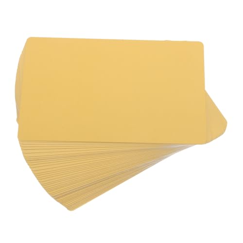 DOITOOL 50 Stück Visitenkarte aus Metall Gravurrohlinge Aluminiumkarten zum Gravieren leere Sublimationskarte leere Karteikarten schwarze Karte Lasergravur-Markierungspapier Golden DOITOOL 50 Stück Visitenkarte aus Metall Gravurrohlinge Aluminiumkarten zum Gravieren leere Sublimationskarte leere Karteikarten schwarze Karte Lasergravur-Markierungspapier Golden von DOITOOL