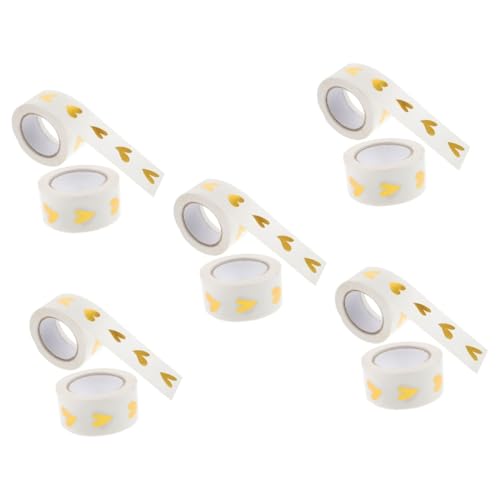 DOITOOL 5000 Stück Herz Aufkleber Transparent Selbstklebend Goldene Etiketten für Hochzeit Geschenkverpackung Valentinstag Geburtstag Umschläge Deko DOITOOL 5000 Stück Herz Aufkleber Transparent Selbstklebend Goldene Etiketten für Hochzeit Geschenkverpackung Valentinstag Geburtstag Umschläge Deko von DOITOOL