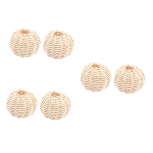 DOITOOL 6 Stk Lampenschirm Aus Rattan Rattan-pendelleuchte Schirmabdeckung Für Pendelleuchte Gewebter Lampenschirm Decke Japanisches Dekor Getrocknete Blumen Kleines Blumenarrangement Weiß von DOITOOL