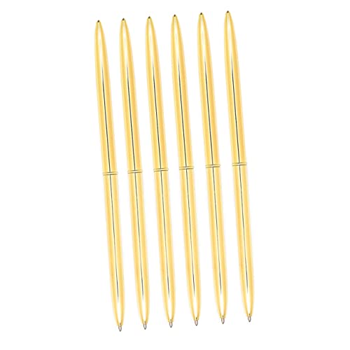 DOITOOL 6 Stück Metall Kugelschreiber Spitze Gold Stift Produkt Schreiben Blaue Tinte Schlanker Kugelschreiber Schlanke Metallische Druckkugelschreiber Büro Farbrotation DOITOOL 6 Stück Metall Kugelschreiber Spitze Gold Stift Produkt Schreiben Blaue Tinte Schlanker Kugelschreiber Schlanke Metallische Druckkugelschreiber Büro Farbrotation von DOITOOL