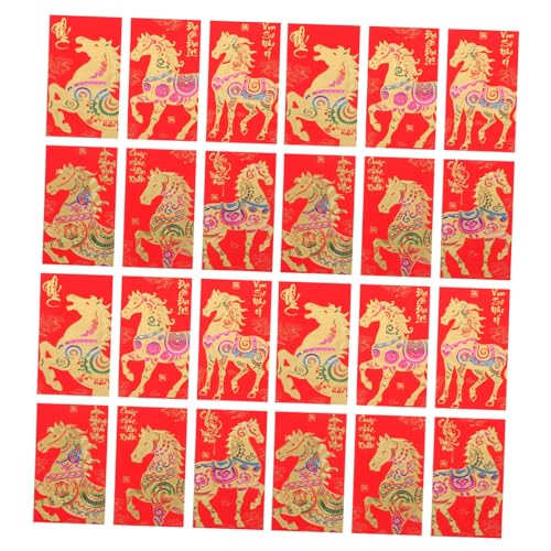DOITOOL 60 Stück Chinesische Neujahrs Hongbao Jahr Des Pferdes Rote Umschläge mit Pferdemotiv Goldfarbene Glücksgeldumschläge für Frühlingsfest Feierlichkeiten und Geldgeschenke DOITOOL 60 Stück Chinesische Neujahrs Hongbao Jahr Des Pferdes Rote Umschläge mit Pferdemotiv Goldfarbene Glücksgeldumschläge für Frühlingsfest Feierlichkeiten und Geldgeschenke von DOITOOL