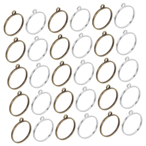 DOITOOL 60 Stück Teiliges Runde Offene Lünette Anhänger Stabile Hohle Rahmen für DIY Schmuckherstellung mit Harz Geeignet für Halsketten und Ohrringe Basteln mit Gepressten Blumen DOITOOL 60 Stück Teiliges Runde Offene Lünette Anhänger Stabile Hohle Rahmen für DIY Schmuckherstellung mit Harz Geeignet für Halsketten und Ohrringe Basteln mit Gepressten Blumen von DOITOOL