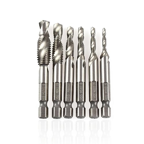 DOITOOL Bohrer- Und Senker-bit-set 6-teilig Hochharter Stahl Für Metall Aluminium Eisen von DOITOOL