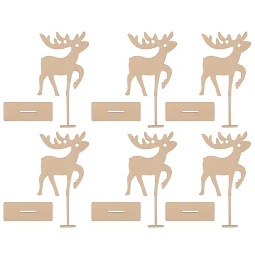 DOITOOL 6Stücke Holz Elch Anhänger Weihnachtsdekorationen Langlebige Hängeornamente für Weihnachtsbaum Tür und Wanddekoration Wiederverwendbare Deko für Feste und Partys DOITOOL 6Stücke Holz Elch Anhänger Weihnachtsdekorationen Langlebige Hängeornamente für Weihnachtsbaum Tür und Wanddekoration Wiederverwendbare Deko für Feste und Partys von DOITOOL