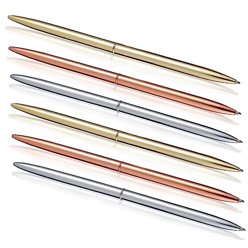 DOITOOL 6Stücke Metall Kugelschreiber mit Dual Head Design Nachfüllbar Blau für Büro und Schule Design Roségold für Studenten und Lehrer DOITOOL 6Stücke Metall Kugelschreiber mit Dual Head Design Nachfüllbar Blau für Büro und Schule Design Roségold für Studenten und Lehrer von DOITOOL