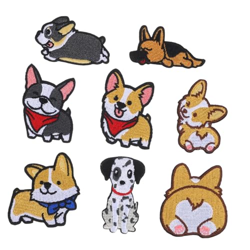DOITOOL 8 Stück Hunde bestickte Stoff aufkleber Flicken aufnähen Party klein Schild DIY Kleidung Reparatur Dekorative Kleidung Patches individuell gestickter Aufnäher Stoff-Patch-Aufkleber DOITOOL 8 Stück Hunde bestickte Stoff aufkleber Flicken aufnähen Party klein Schild DIY Kleidung Reparatur Dekorative Kleidung Patches individuell gestickter Aufnäher Stoff-Patch-Aufkleber von DOITOOL