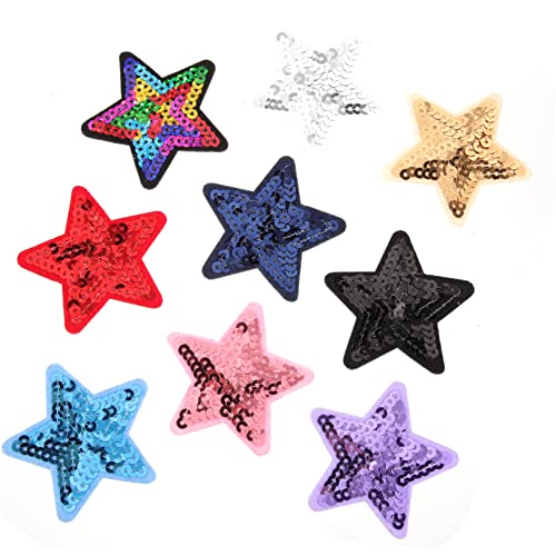 DOITOOL 9 Stück Stoffaufkleber Mit Fünfzackigen Sternen Name Flecken Hüte Strasssteine Applikationen Sortiert Patch Kleidung Stickerei Bestickt Funkelnd Paillette Polyester DOITOOL 9 Stück Stoffaufkleber Mit Fünfzackigen Sternen Name Flecken Hüte Strasssteine Applikationen Sortiert Patch Kleidung Stickerei Bestickt Funkelnd Paillette Polyester von DOITOOL