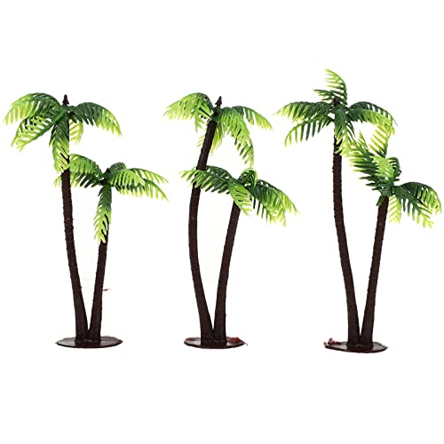 DOITOOL Cupcake-Topper aus Kunststoff, grüne Palme, 3 Stück, Miniatur-Palmen-Figuren, Kuchendekoration für Kuchendekorationen, Diorama-Zubehör DOITOOL Cupcake-Topper aus Kunststoff, grüne Palme, 3 Stück, Miniatur-Palmen-Figuren, Kuchendekoration für Kuchendekorationen, Diorama-Zubehör von DOITOOL
