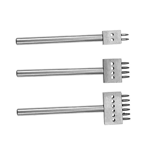 DOITOOL Diy Rundlochstanzer Set Handwerkzeug für Leder mit Meißel und Lochwerkzeugen Silber für Uhrenarmbänder und Lederprojekte DOITOOL Diy Rundlochstanzer Set Handwerkzeug für Leder mit Meißel und Lochwerkzeugen Silber für Uhrenarmbänder und Lederprojekte von DOITOOL