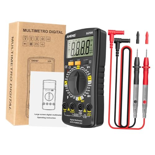 DOITOOL Elektrische Prüfung Aus Multimeter Messen Spannung und Kapazität Schwarz von DOITOOL