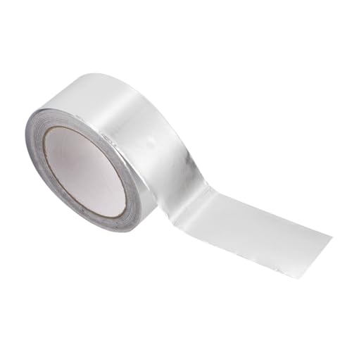 DOITOOL Isolier Aluminiumfolien Klebeband 50mm x 10m Selbstklebendes Dichtband Für Rohrabdichtungen Wasserfestes Haushaltsklebeband Aluminiumband Für Effektive Abdichtung Und von DOITOOL