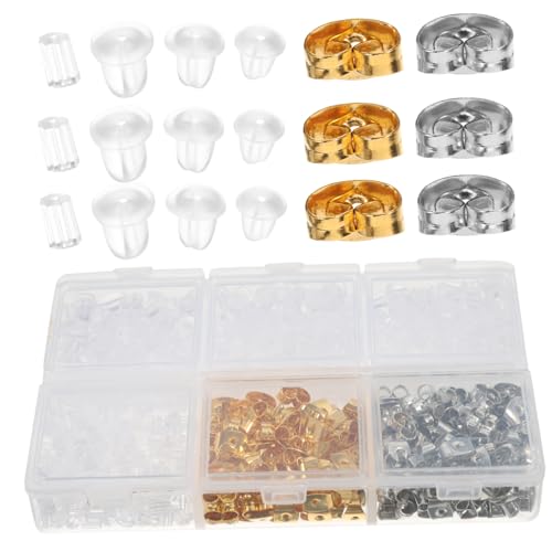 DOITOOL Ohrringverschluss Set Box Mit Silikon Und Metall Ohrringverschlüssen Komfortable Ohrpolster Für DIY Schmuckherstellung Ersatzstopfen Für Ohrstecker Und Fischhaken Designs DOITOOL Ohrringverschluss Set Box Mit Silikon Und Metall Ohrringverschlüssen Komfortable Ohrpolster Für DIY Schmuckherstellung Ersatzstopfen Für Ohrstecker Und Fischhaken Designs von DOITOOL